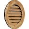Ekena Millwork Round Gable Vent Functional, Western Red Cedar Gable Vent w/ 1" x 4" Flat Trim Frame, 16"W x 16"H GVWRO16X1601RFUWR - alternate 2